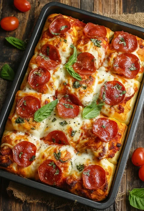 Cheesy Pepperoni Pizza Rolls