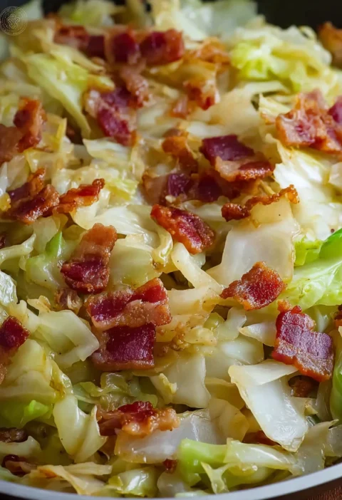 Classic Fried Cabbage Bacon Skillet Recipe