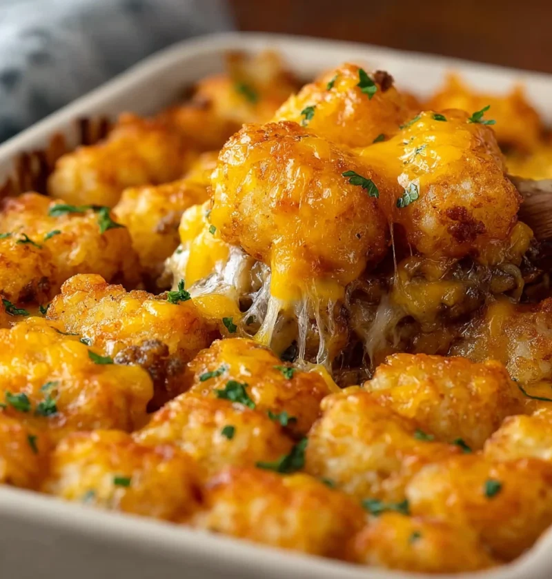 Irresistible Hamburger Tater Tot Casserole
