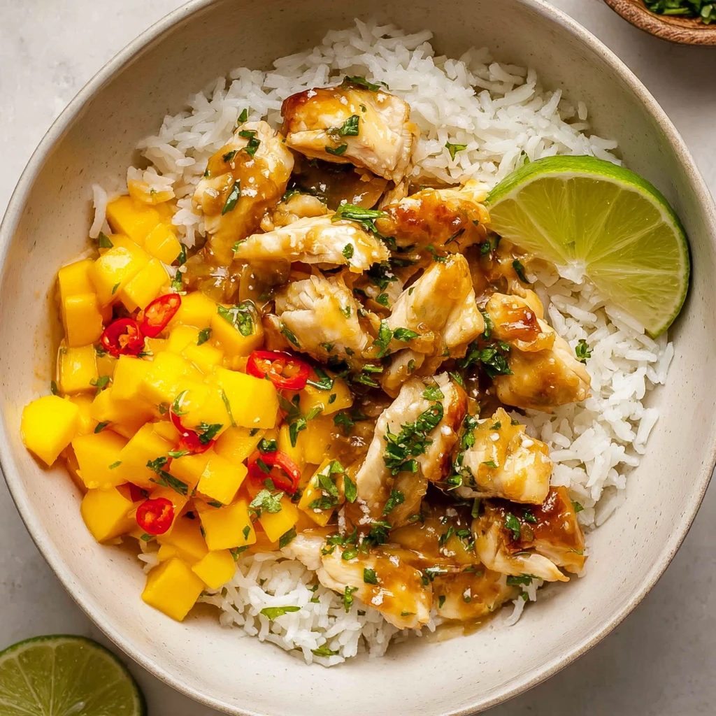 Mango Chicken Rice Bowls