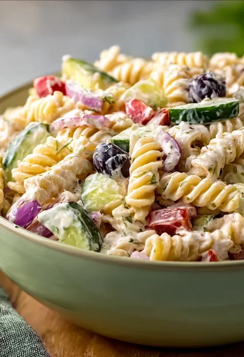 Pasta Salad Greek Yogurt Dressing