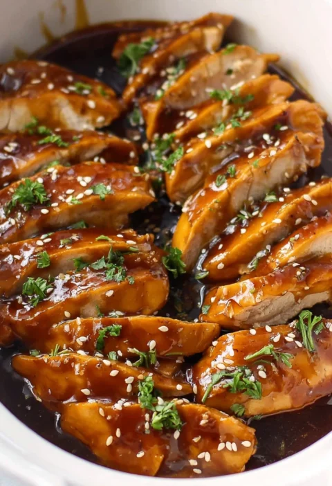 Slow Cooker Sweet Spicy Coconut Chicken