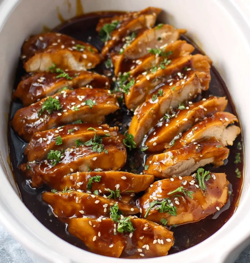 Slow Cooker Sweet Spicy Coconut Chicken