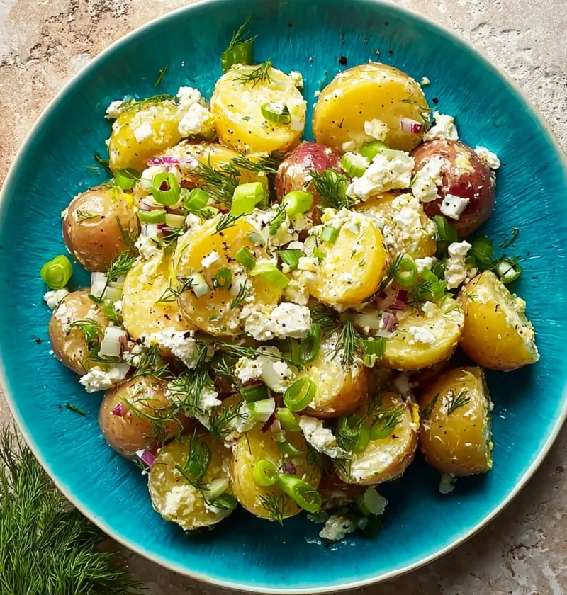Tangy Greek Potato Salad Feta