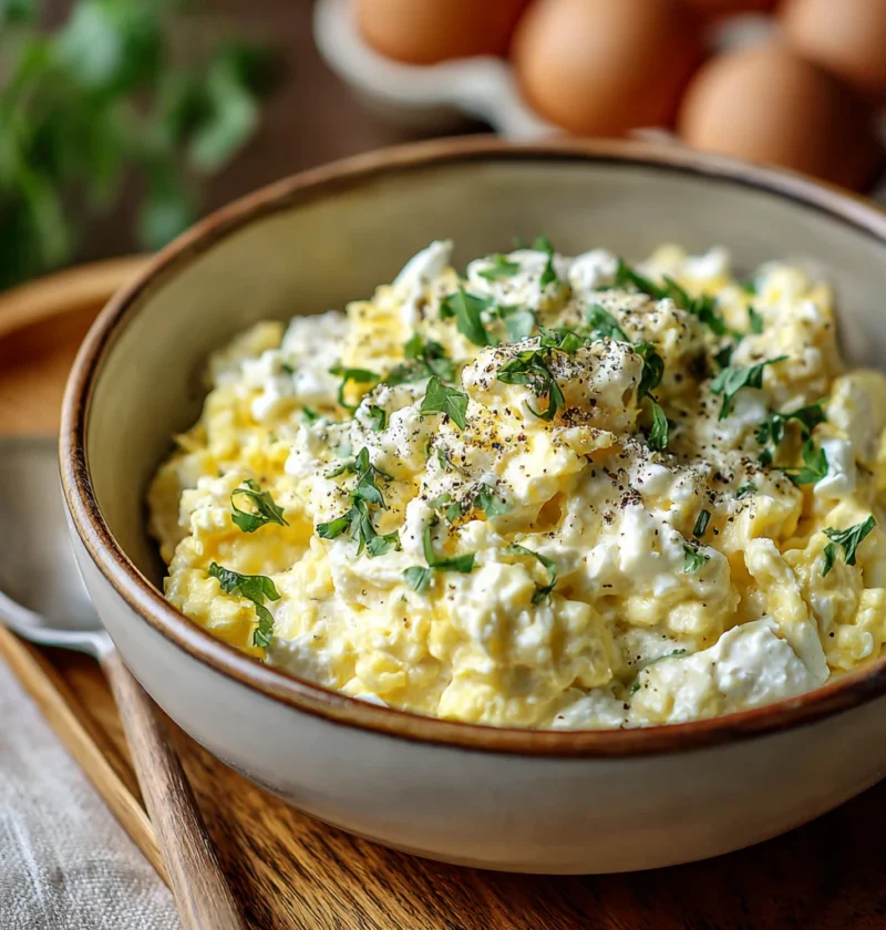 Creamy Egg Salad Cottage Cheese Musttry Delight
